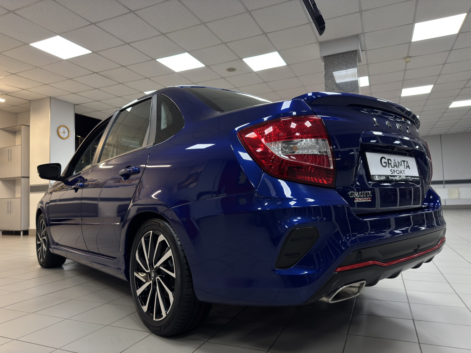 LADA Granta Sport седан I Рестайлинг, Синий "Капитан" металлик, 1307000 рублей, вид 4