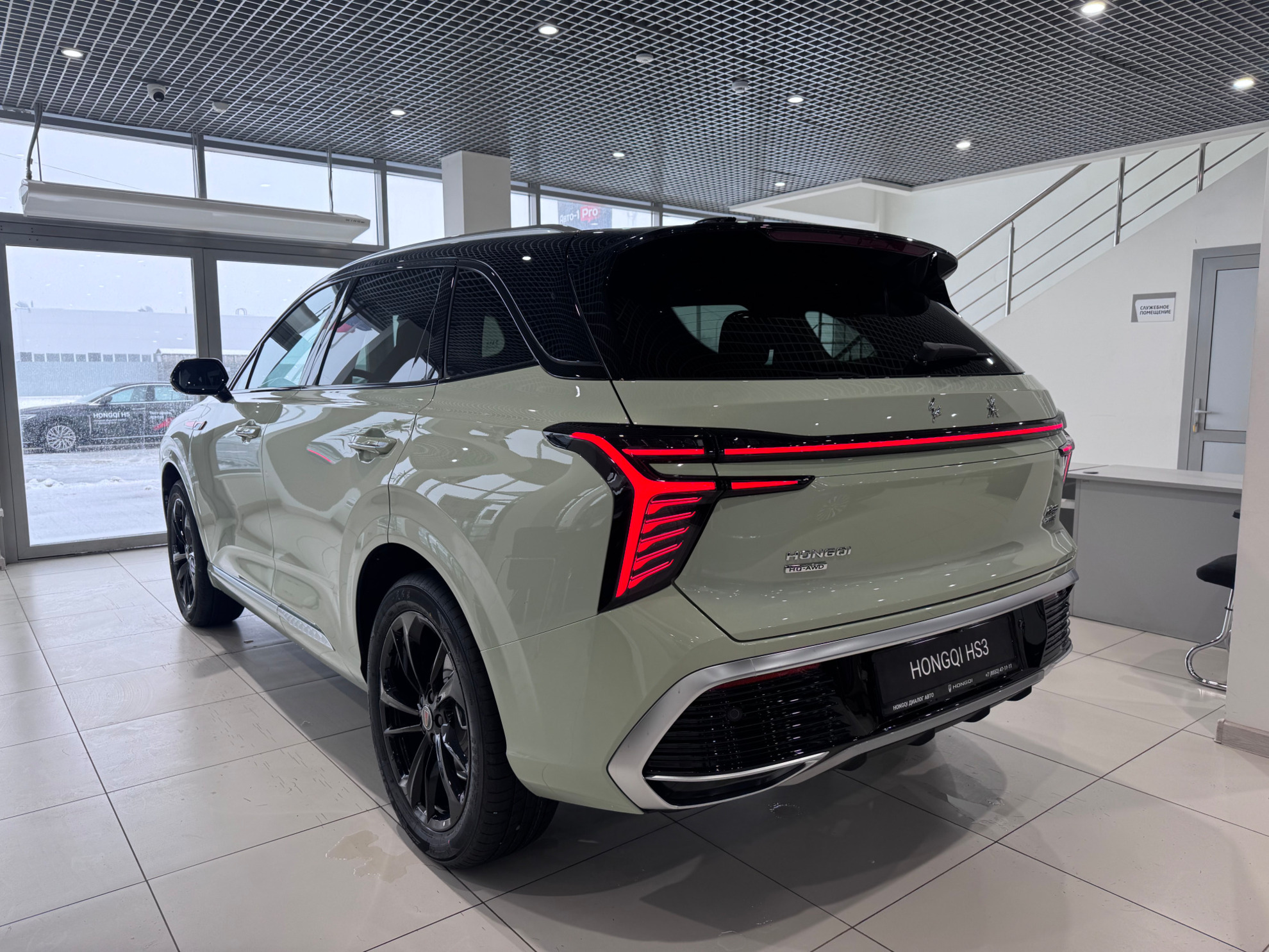 Hongqi HS3 I, Светло-зеленый с черной крышей / Light Green + Black roof, 3380000 рублей, вид 7