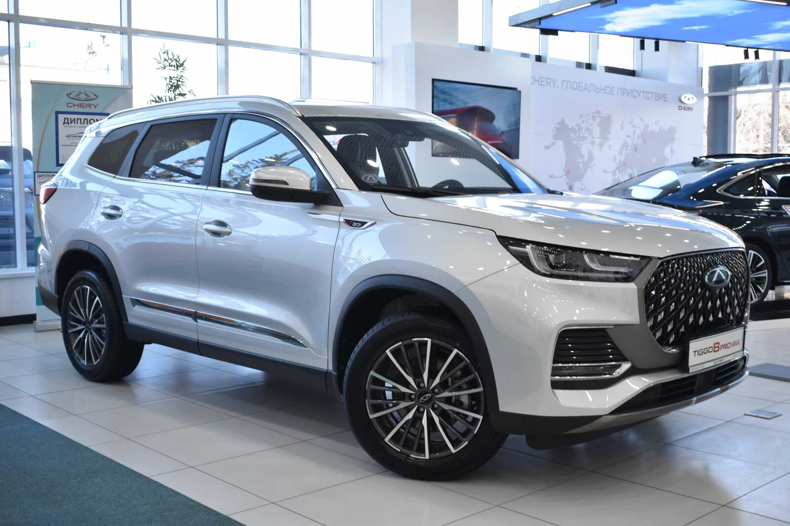 Chery Tiggo 8 Pro Max I Рестайлинг, Серебристый серый, 3456486 рублей, вид 2