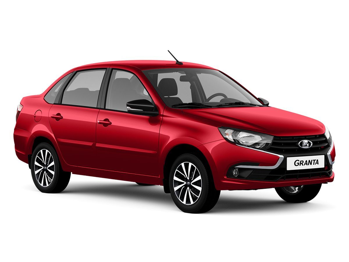 LADA Granta седан I Рестайлинг, Бордовый "Фламенко" металлик, 904000 рублей, вид 2