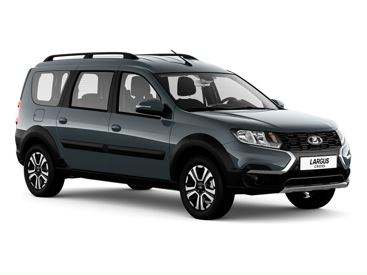 LADA Largus Cross I Рестайлинг, Серебристо-темно-серый "Борнео" металлик, 1463600 рублей, вид 2