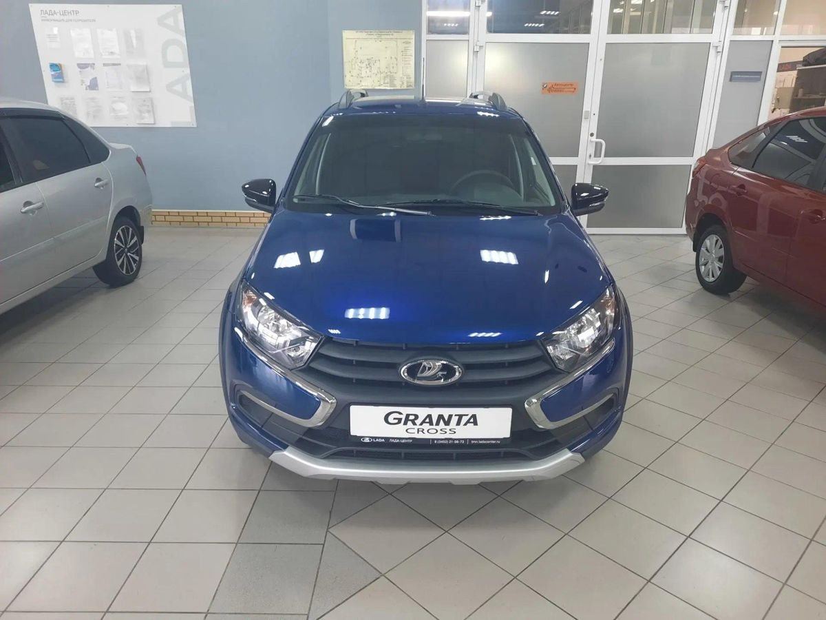 LADA Granta Cross I Рестайлинг, Синий "Капитан" металлик, 916832 рублей, вид 3
