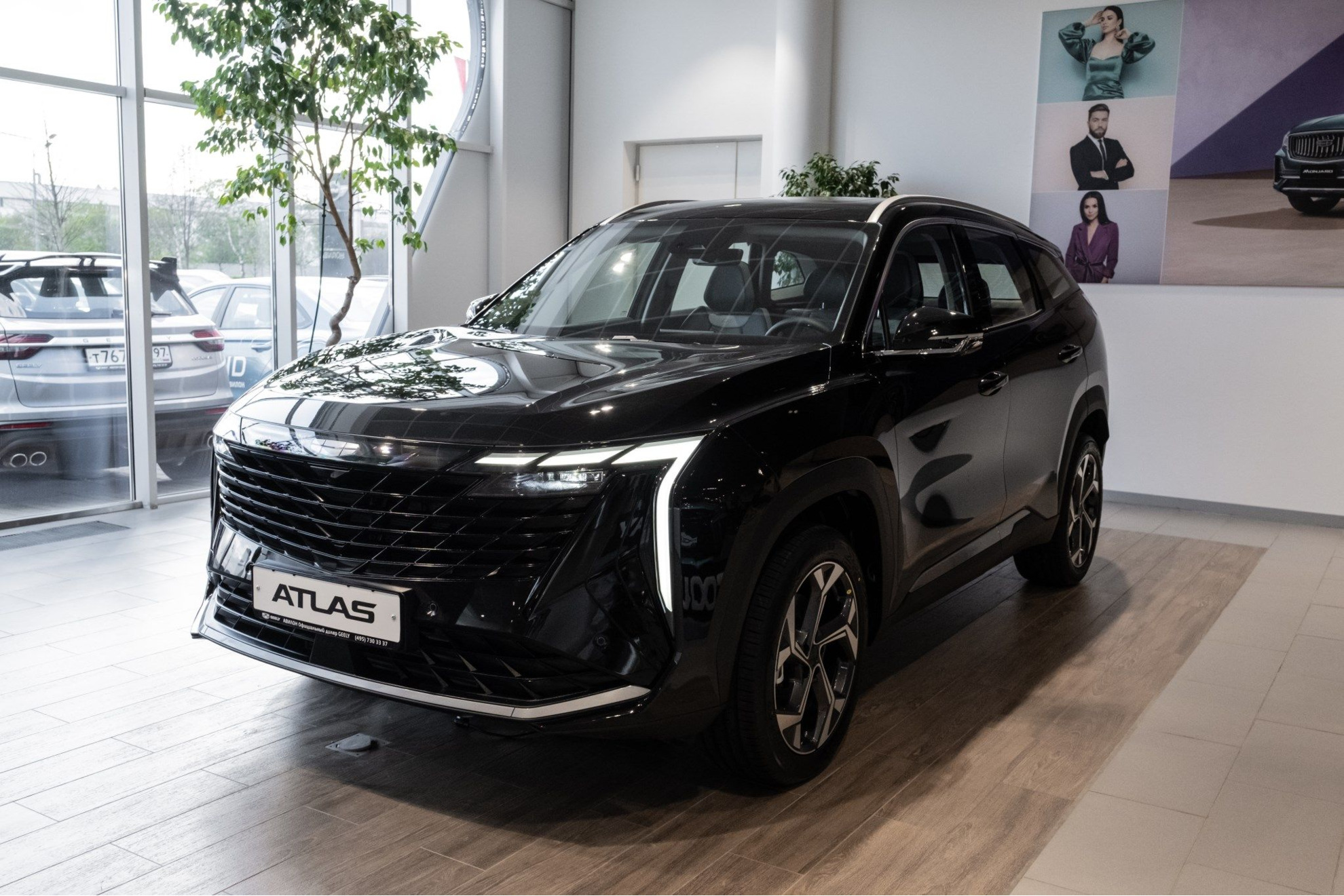Geely Atlas II, Unbounded Black / Черный металлик, 3228690 рублей, вид 2