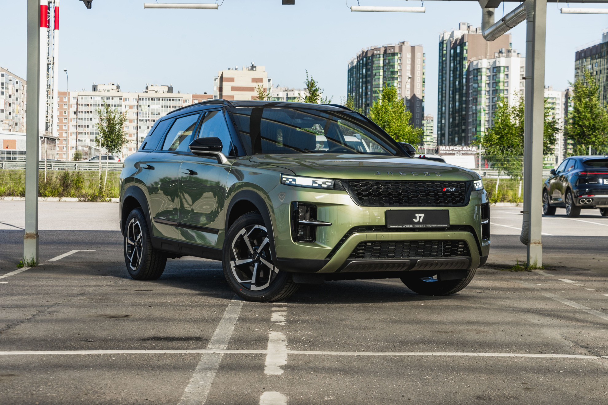 Jaecoo J7 I Рестайлинг, Зеленый с черной крышей, 2570100 рублей, вид 20