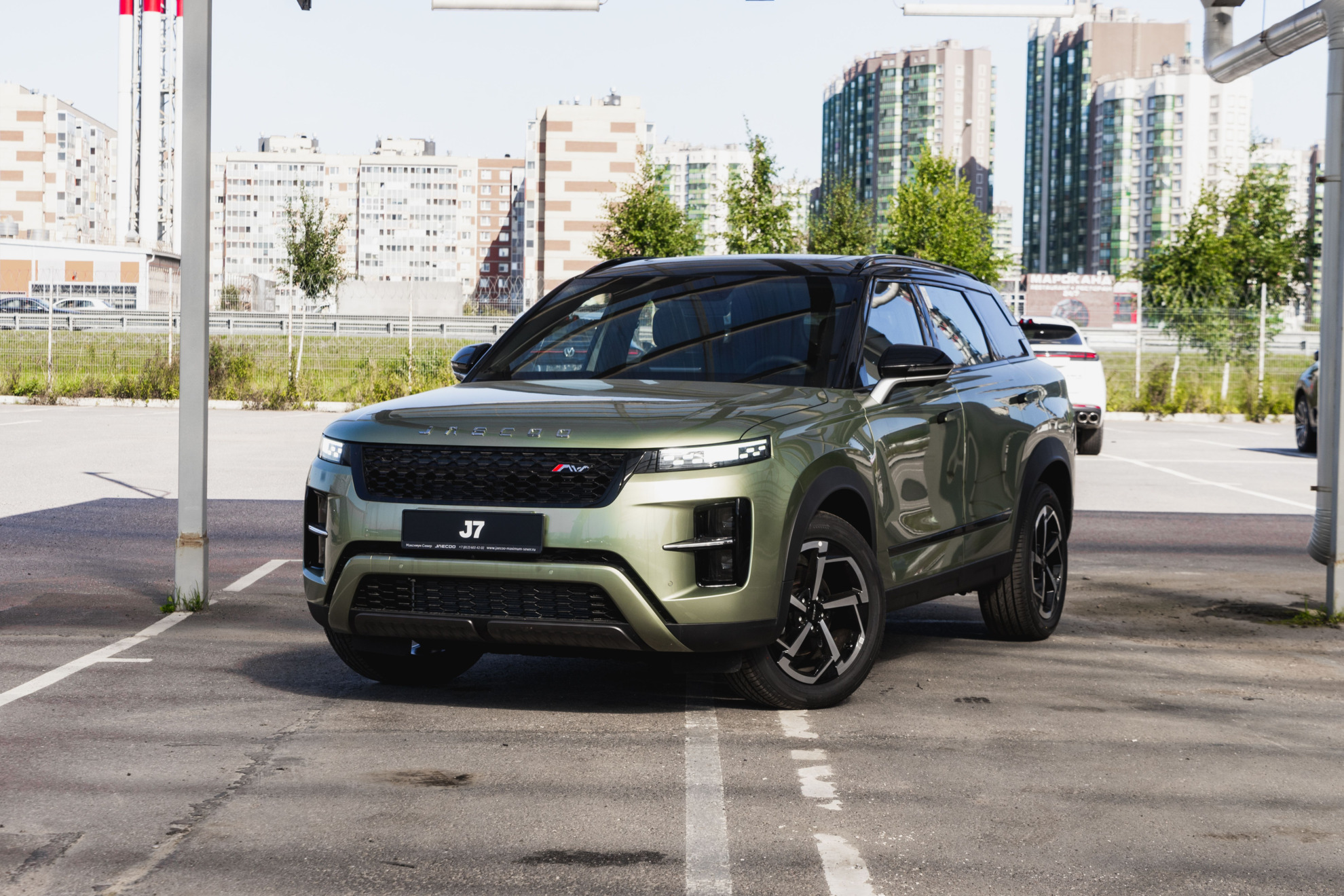 Jaecoo J7 I Рестайлинг, Зеленый с черной крышей, 2570100 рублей, вид 21
