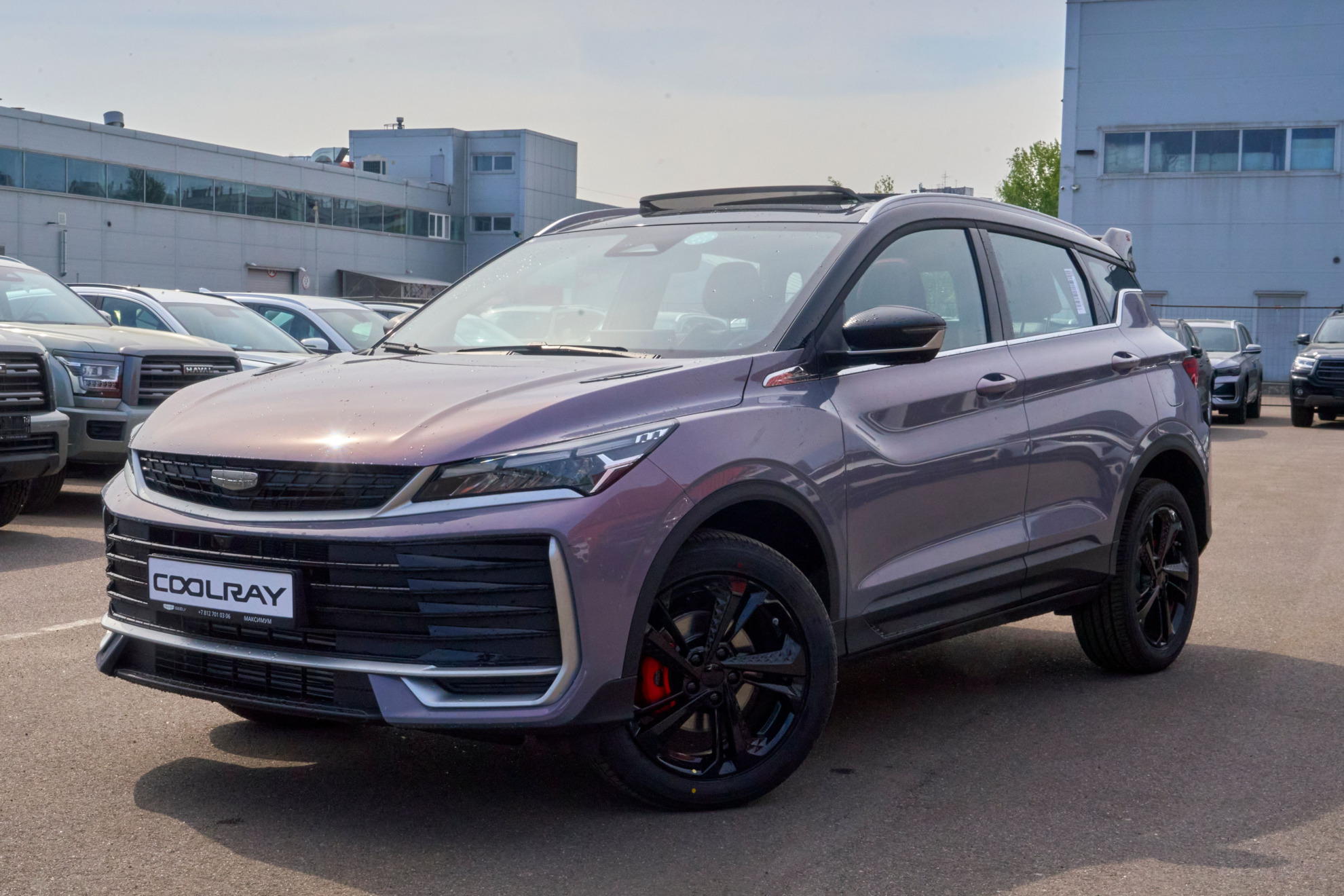 Geely Coolray I Рестайлинг 2, Unicorn Grey / Лиловый перламутр, 2519990 рублей, вид 4