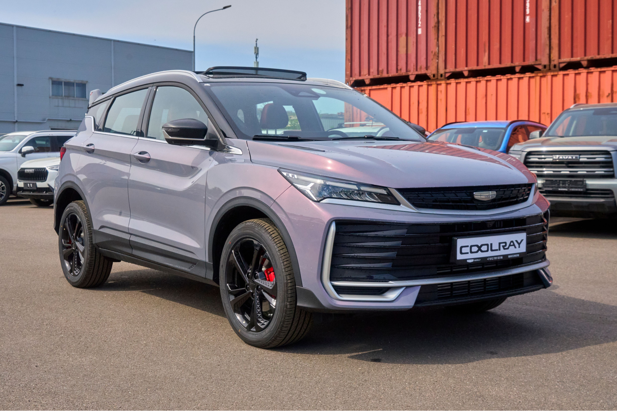 Geely Coolray I Рестайлинг 2, Unicorn Grey / Лиловый перламутр, 2519990 рублей, вид 3