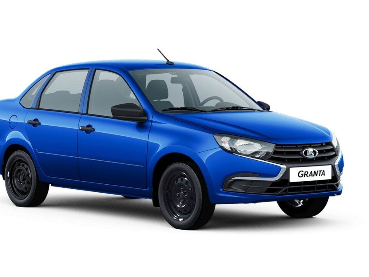 LADA Granta седан I Рестайлинг, Синий "Капитан" металлик, 998000 рублей, вид 3