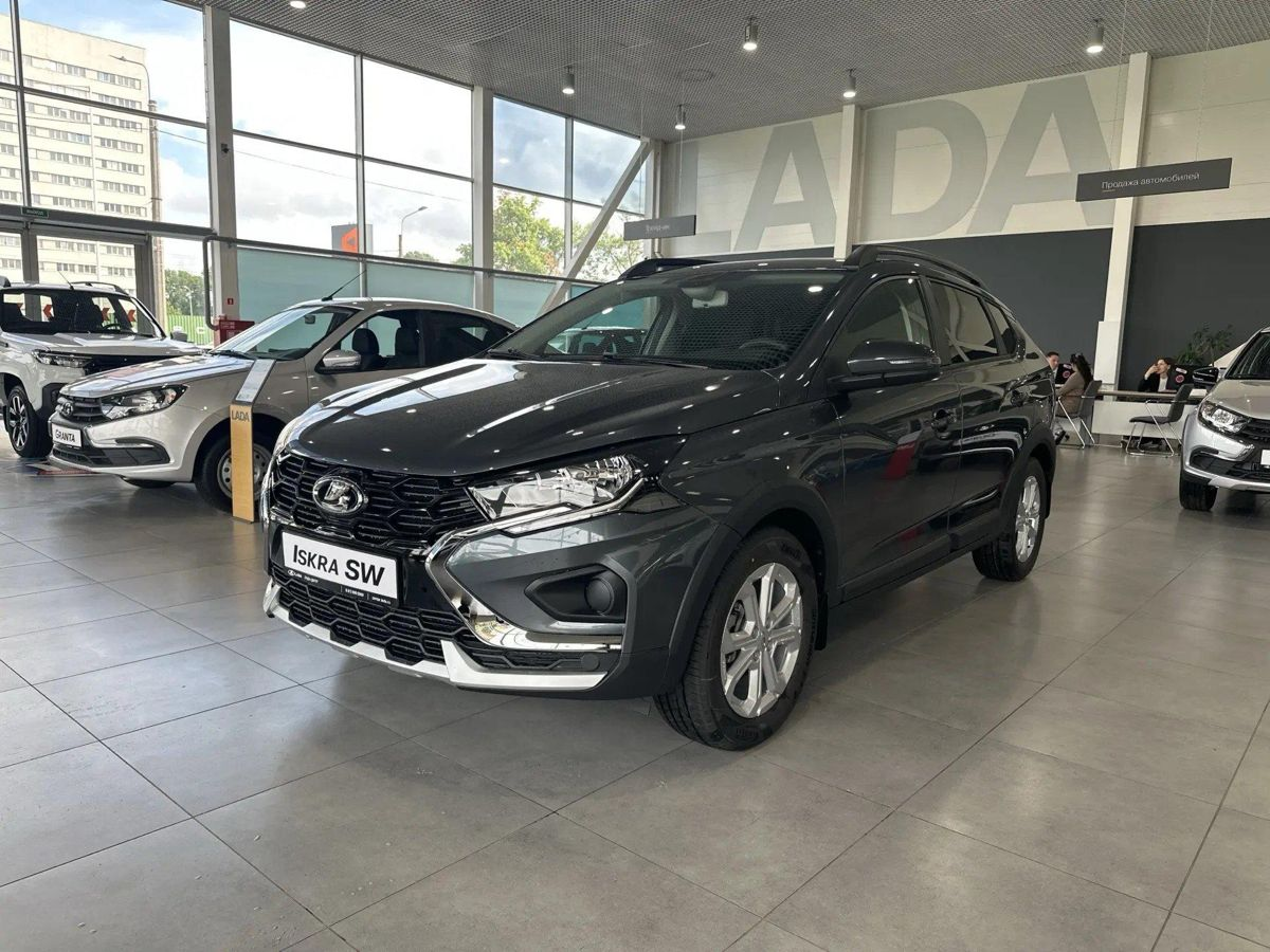 LADA Iskra SW Cross I, Серебристо-темно-серый "Борнео" металлик, 1328184 рублей, вид 2