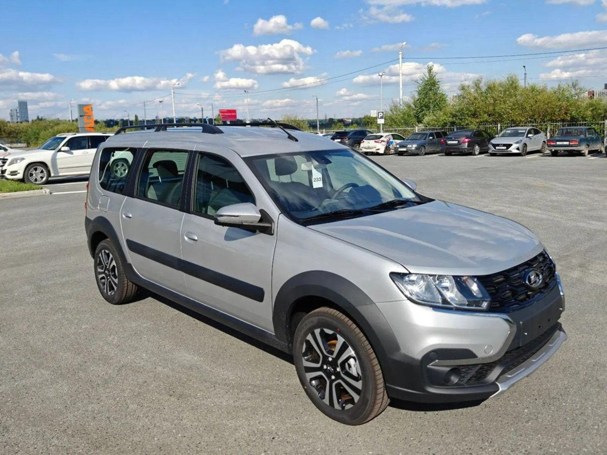 LADA Largus Cross I Рестайлинг, Серебристый "Платина" металлик, 1427464 рублей, вид 3