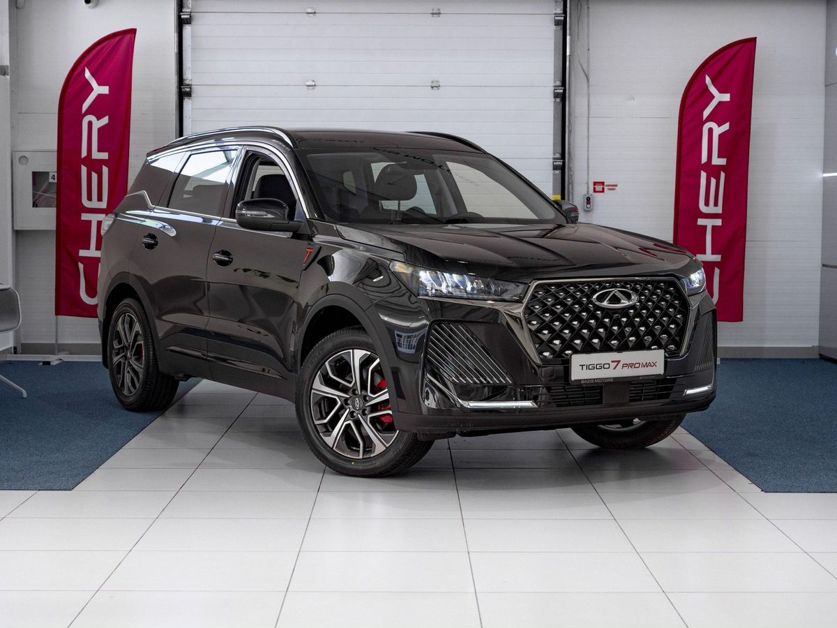 Chery Tiggo 7 Pro Max I Рестайлинг, Глубокий черный, 2383900 рублей, вид 4
