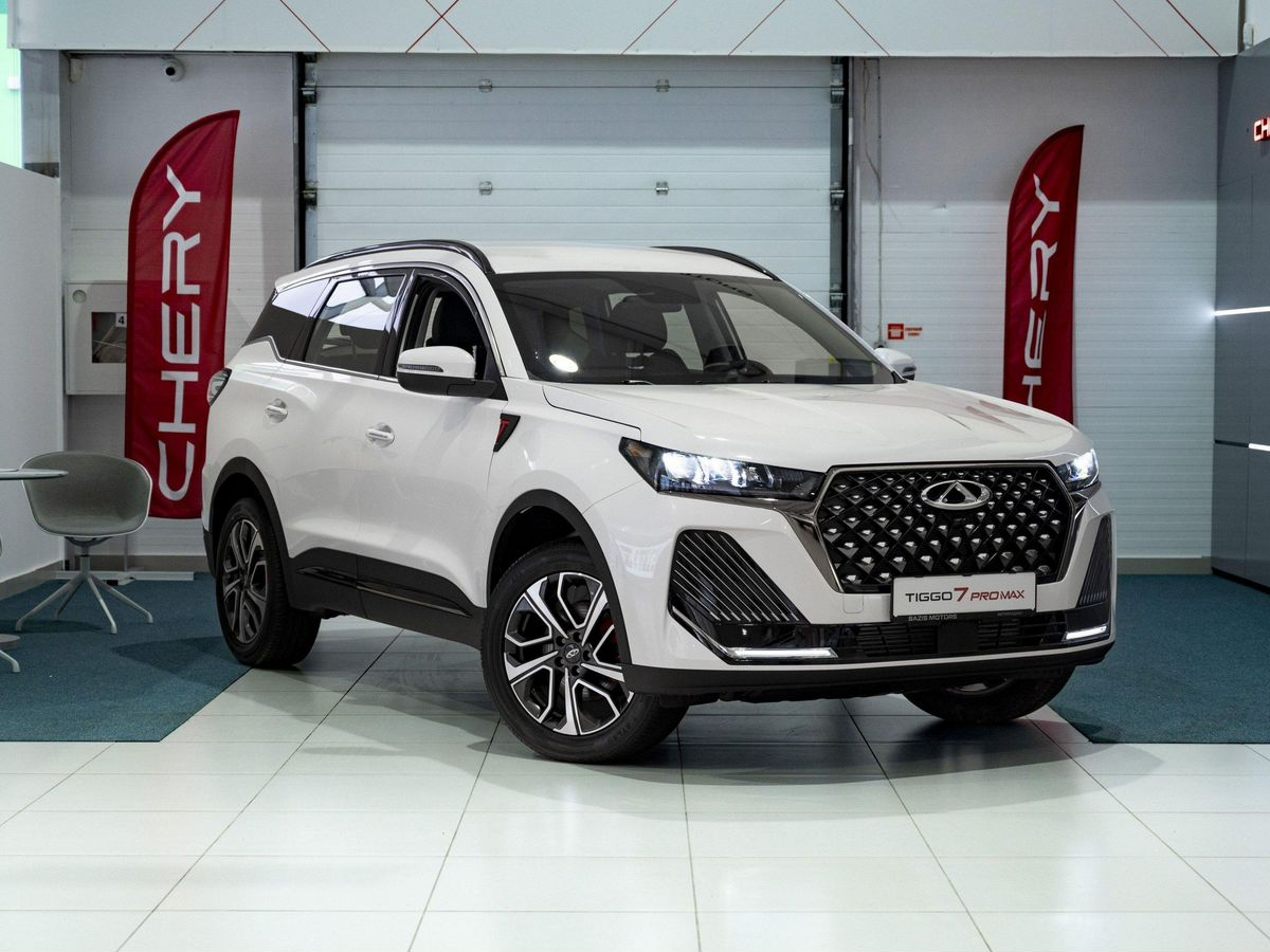Chery Tiggo 7 Pro Max I Рестайлинг, Искрящийся белый, 2383900 рублей, вид 4