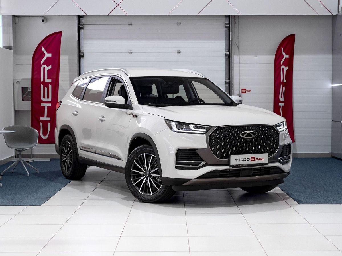 Chery Tiggo 8 Pro Max I Рестайлинг, Искрящийся белый, 2840000 рублей, вид 3