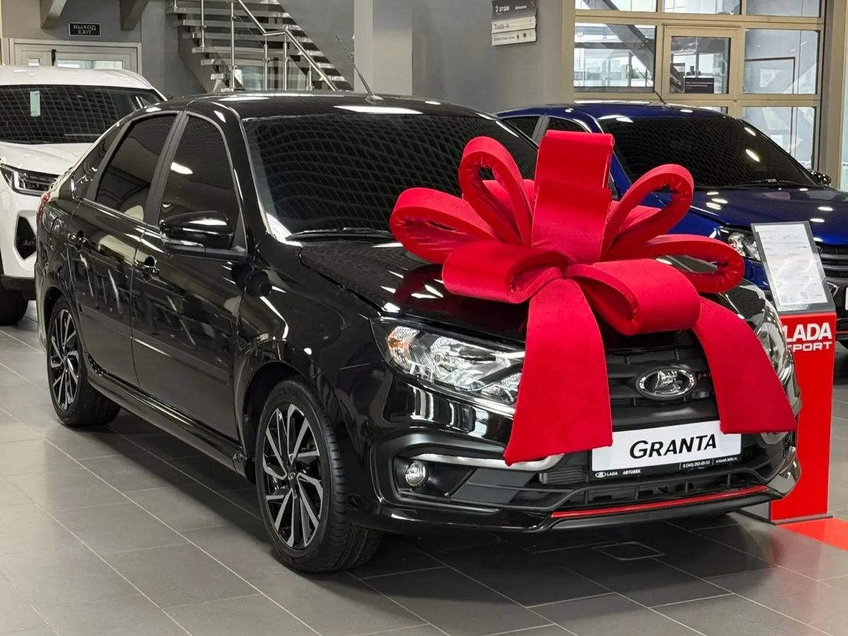 LADA Granta Sport седан I Рестайлинг, Черный "Пантера", 1229600 рублей, вид 2