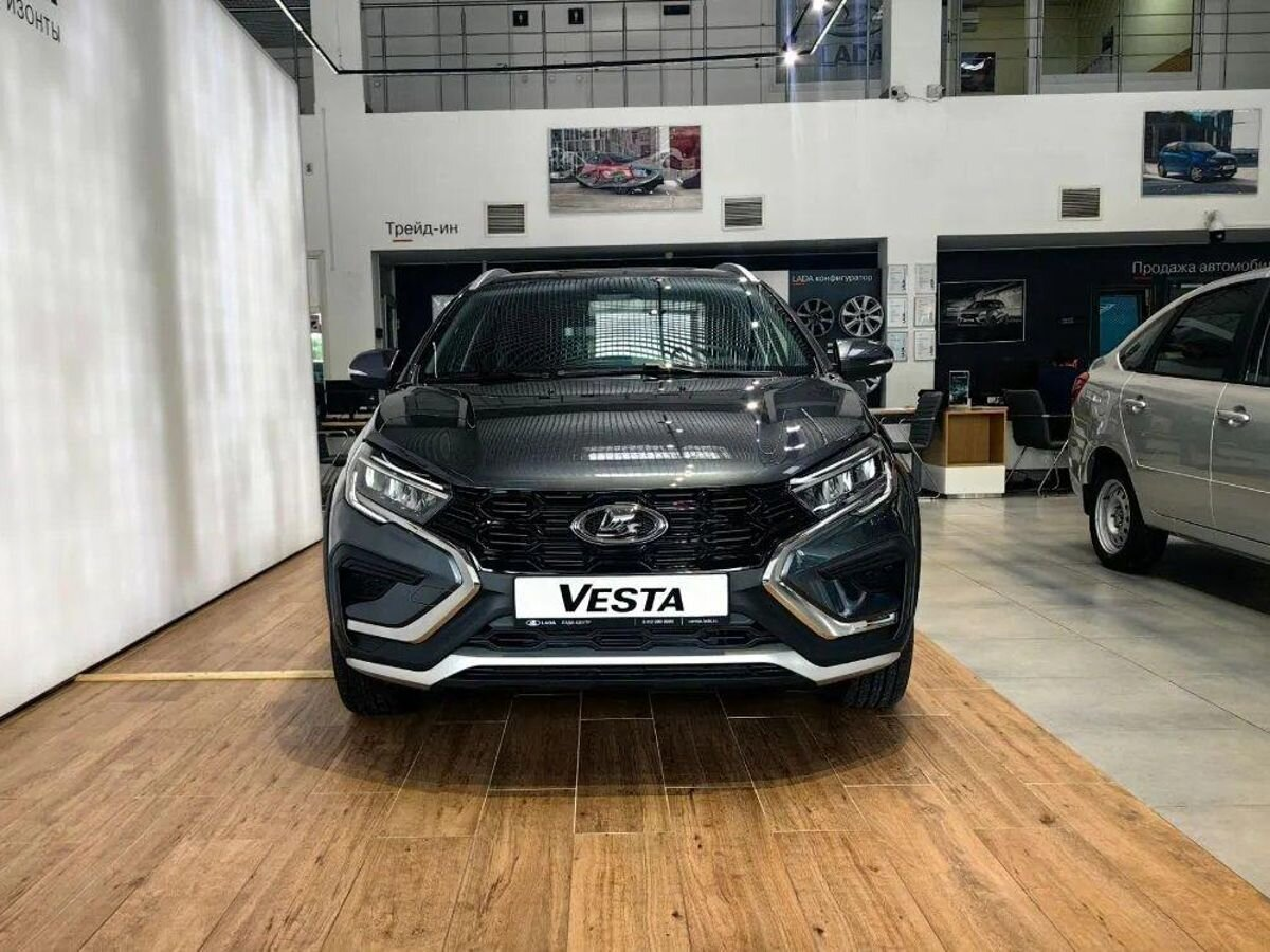 LADA Vesta SW Cross I Рестайлинг (NG), Серебристо-темно-серый "Борнео" металлик, 1567456 рублей, вид 3