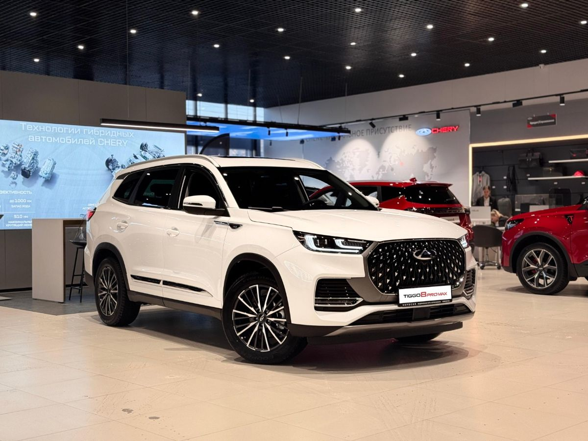 Chery Tiggo 8 Pro Max I Рестайлинг, Искрящийся белый, 2971000 рублей, вид 2