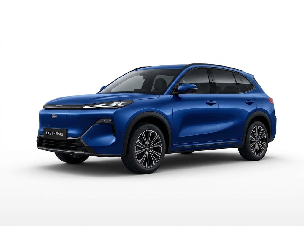Geely EX5 Гибрид I, Indigo Blue / Синий металлик, 3829990 рублей, вид 2