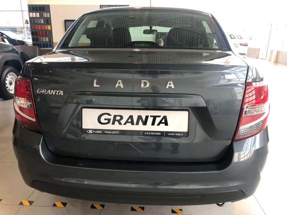 LADA Granta седан I Рестайлинг, Серебристо-темно-серый "Борнео" металлик, 824960 рублей, вид 4