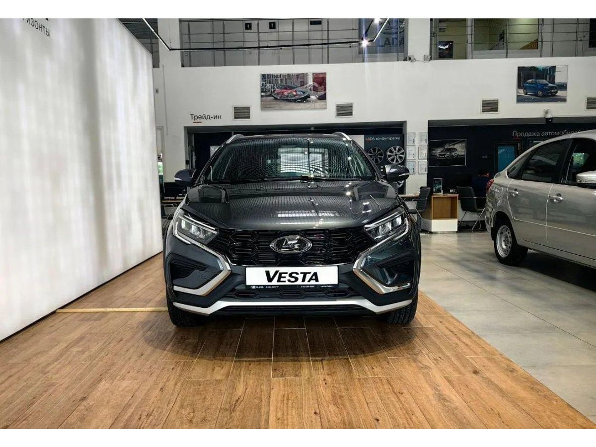 LADA Vesta SW Cross I Рестайлинг (NG), Серебристо-темно-серый "Борнео" металлик, 1567456 рублей, вид 3