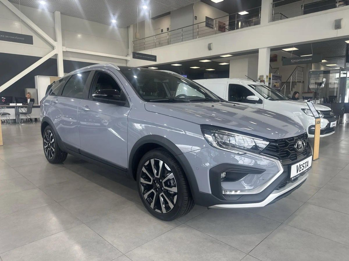 LADA Vesta SW Cross I Рестайлинг (NG), Серебристо-темно-серый "Борнео" металлик, 1696552 рублей, вид 2
