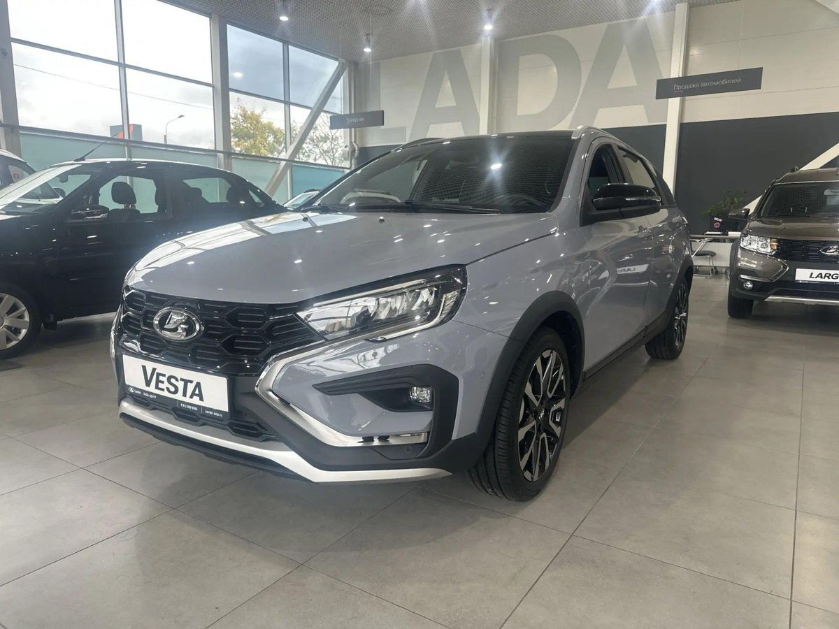 LADA Vesta SW Cross I Рестайлинг (NG), Серебристо-темно-серый "Борнео" металлик, 1696552 рублей, вид 3