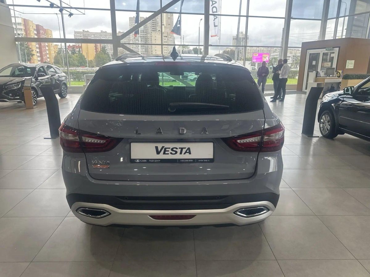 LADA Vesta SW Cross I Рестайлинг (NG), Серебристо-темно-серый "Борнео" металлик, 1696552 рублей, вид 6