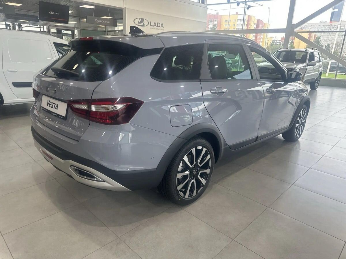 LADA Vesta SW Cross I Рестайлинг (NG), Серебристо-темно-серый "Борнео" металлик, 1696552 рублей, вид 5