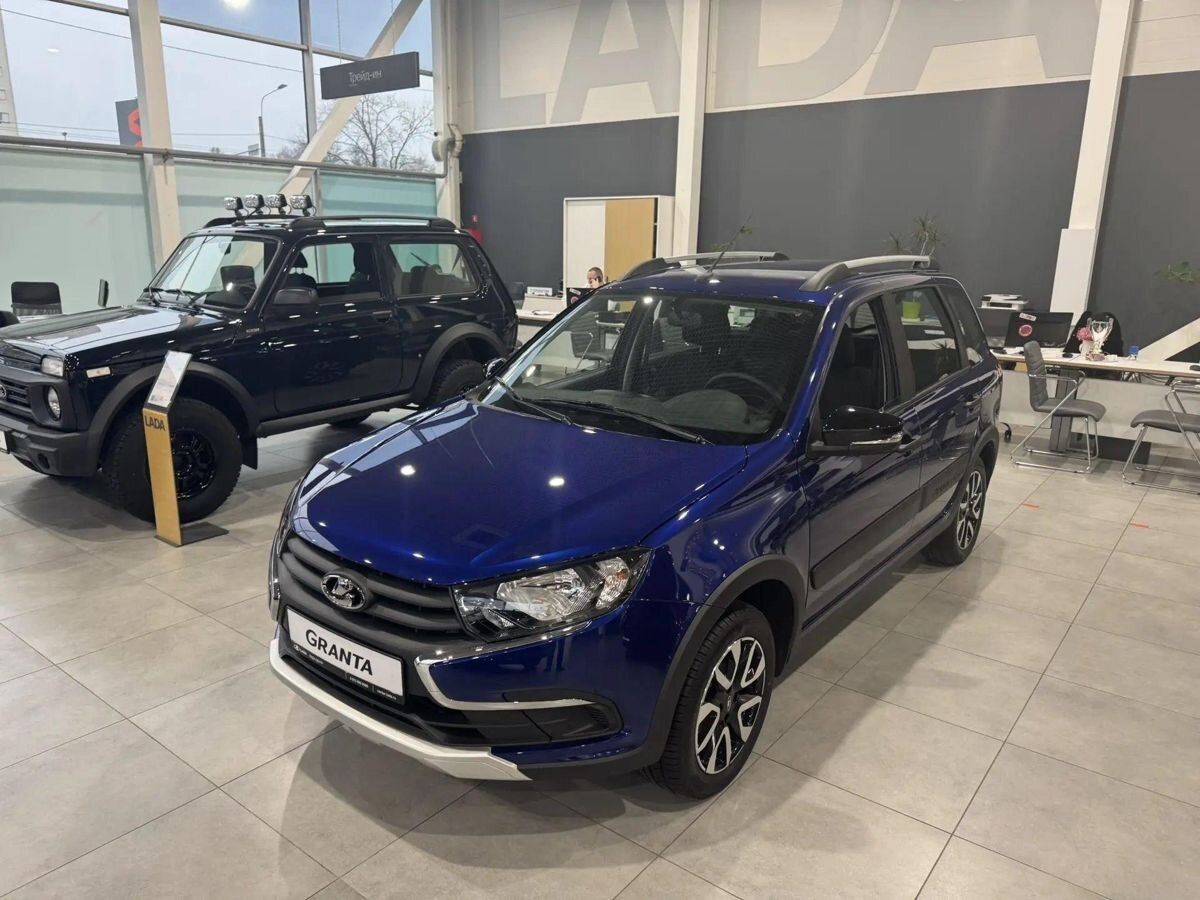 LADA Granta Cross I Рестайлинг, Синий "Капитан" металлик, 900200 рублей, вид 2